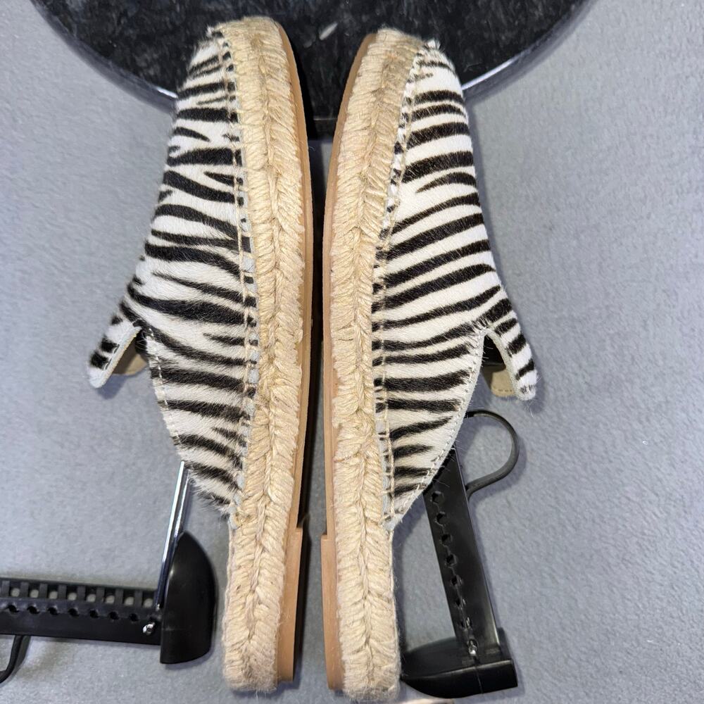 Manebi Zebra Print Calf Hair/Leather Mules Flats Women's Size 37 / 6 US - Picture 5 of 6